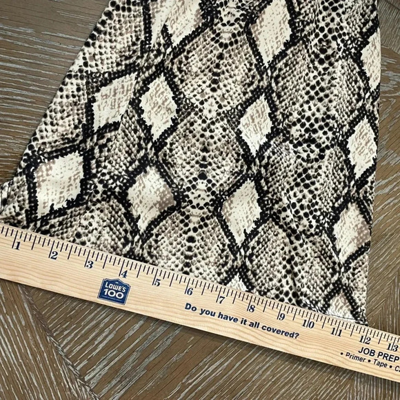 Sadie and Sage Snakeskin Print Flare Leg Pants Small - Picture 5 of 8